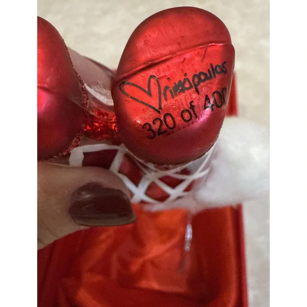 2014 St Jude Limited‎ Swarovski Elements Red White Bear Signed 320/400 & Box